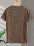 Men's Knitted Jacquard T-Shirt