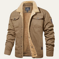 Men's Fleece-Lined Winter Coat – Button Front, Five Colours