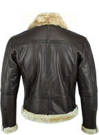 Men's shearling-style Aviator leather-look Jacket