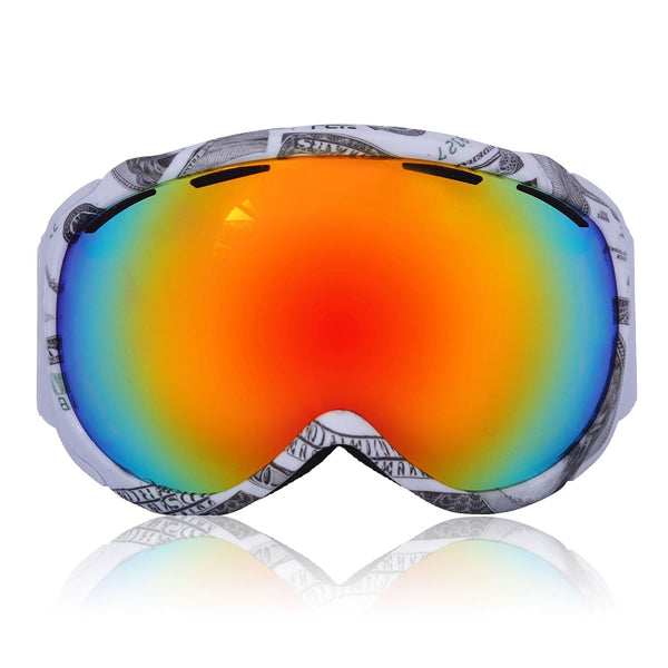 Men's Anti-Fog Ski Goggles – Mirrored Dual-Lens UV-Protective Snowboard