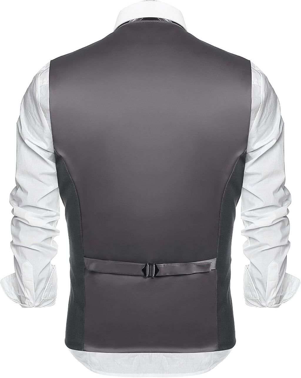 Men's Classic Slim Fit Formal Waistcoat – Tailored V-Neck Buttoned Suit
