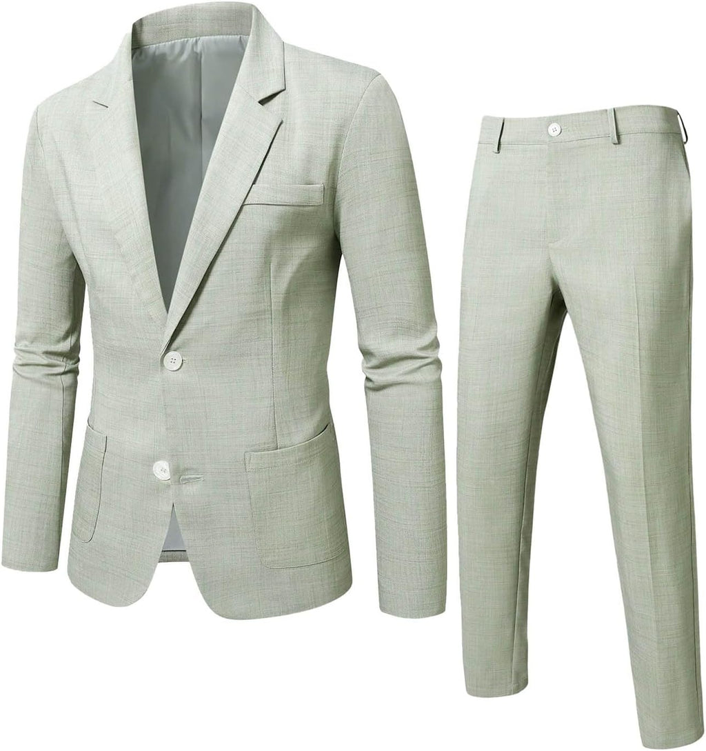 Men's Lightweight Two-Piece Suit – Refined Tailoring