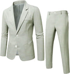 Men's Lightweight Two-Piece Suit – Refined Tailoring
