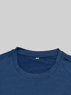 Men's Dark Longsleeve with White Script Print on Sleeves and Chest