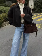 Women's Oversized Bomber Jacket