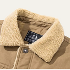 Men's Fleece-Lined Winter Coat – Button Front, Five Colours