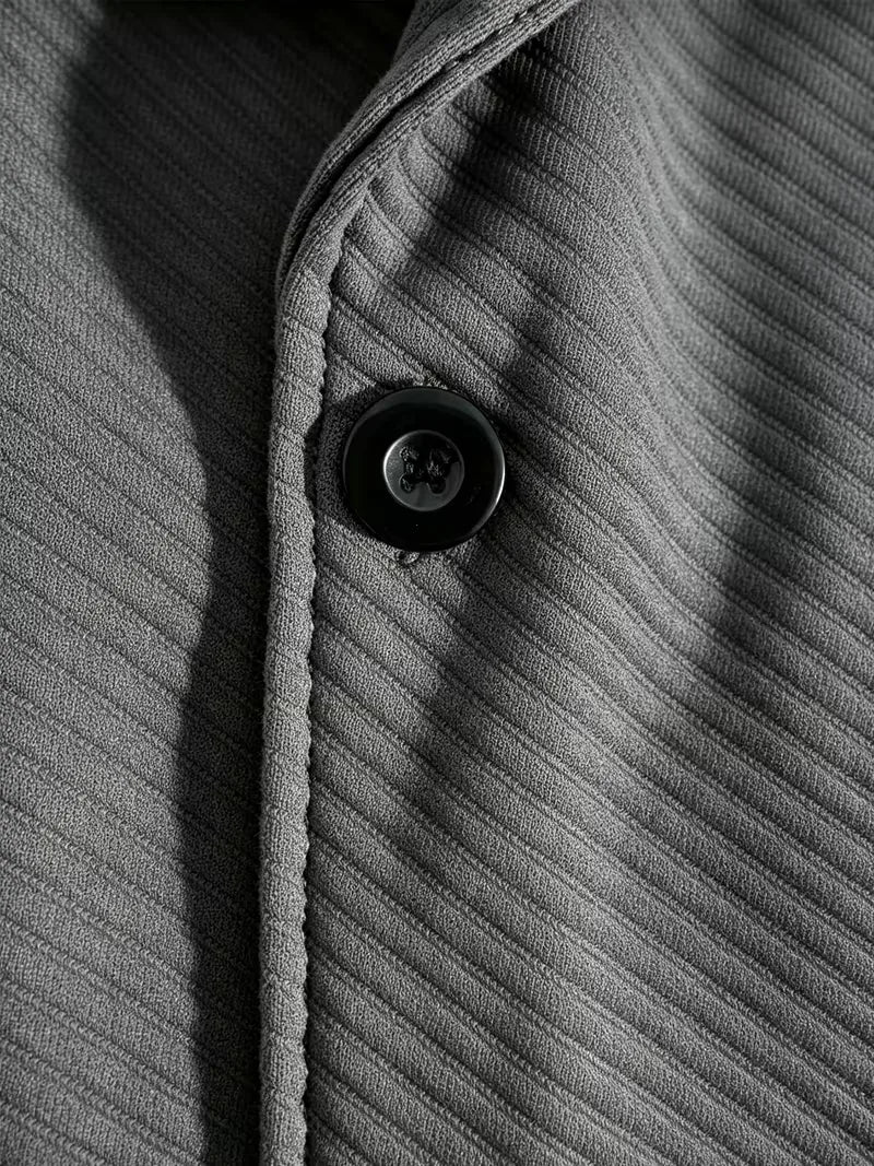 Men's Blazer with Knitted Texture