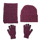 Men's Knitted Winter Accessory Set – Warm Beanie Neck Warmer