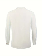 Men's Mandarin Collar Shirt and Trouser Set
