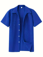 Men's Textured Short Sleeve Shirt