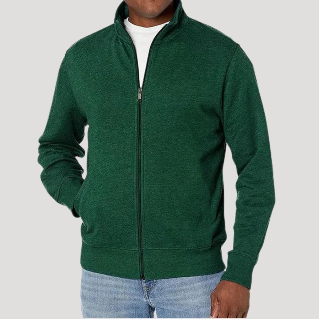 Men's Lightweight Zip-Up Jacket – Casual Spring Layer