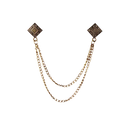 Men's Double Chain Brooch – Vintage-Inspired Accent
