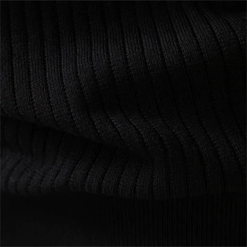 Men's Ribbed Henley Knit Jumper – Button Neck