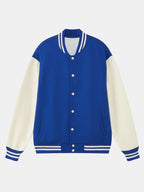 Men's Contrast Sleeve Varsity Baseball Jacket