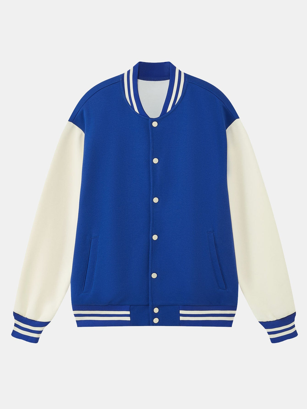 Men's Contrast Sleeve Varsity Baseball Jacket
