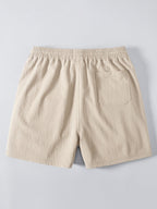 Men's Eyelet Jacquard Shirt and Shorts Resort Set