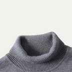 Men's Slim-Fit Turtleneck Jumper – Cotton-Blend Knit