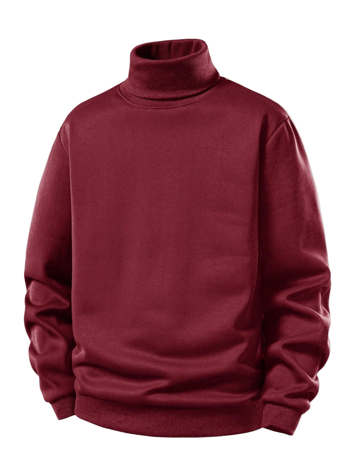 Men's Fleece-Lined Turtleneck Sweatshirt