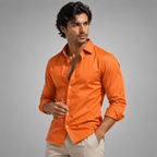 Men's Slim-Fit Stretch Dress Shirt – Wrinkle-Resistant