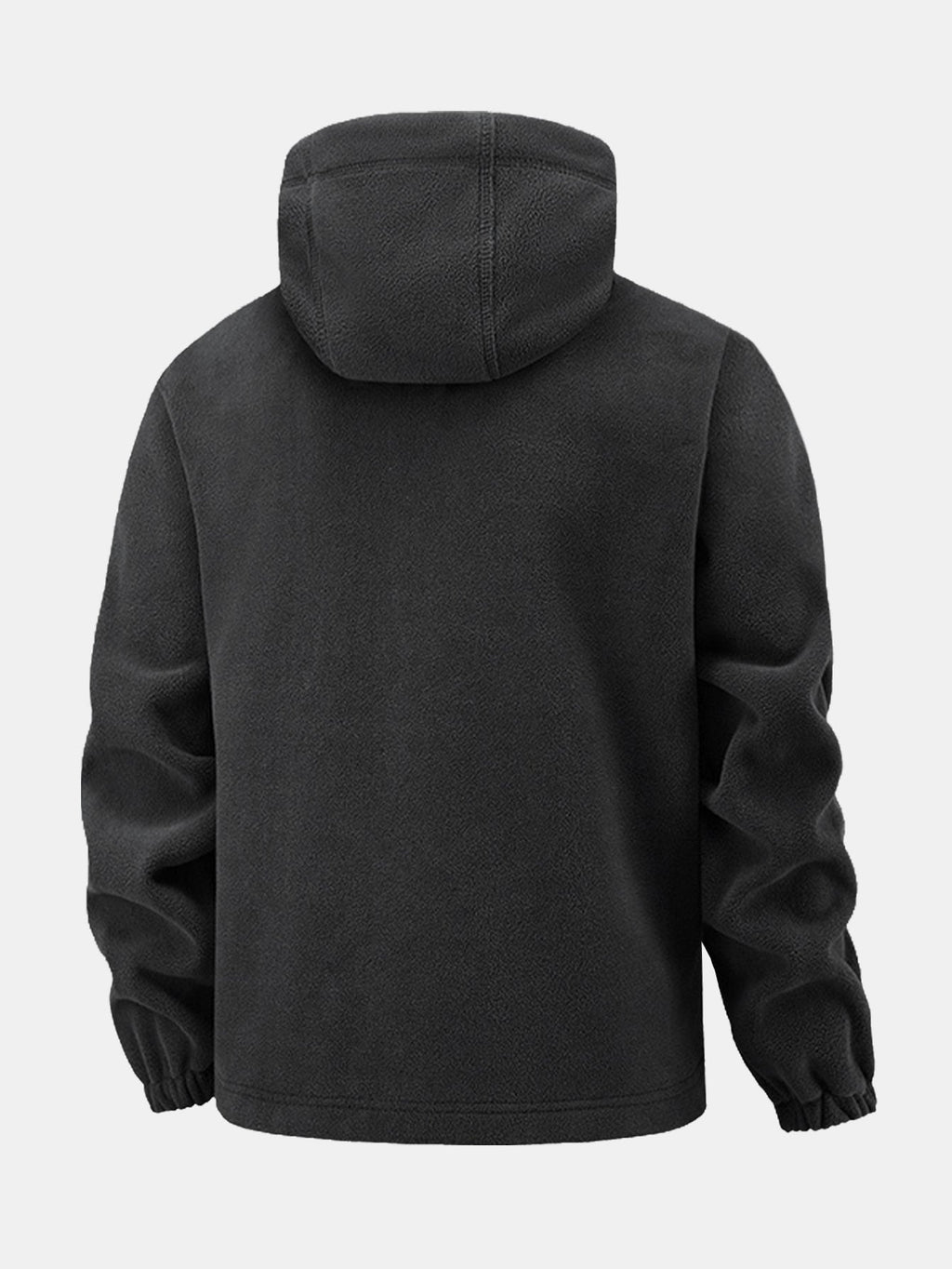 Men's Hooded Polar Fleece Jacket – Warm Full Zip Outdoor Layer