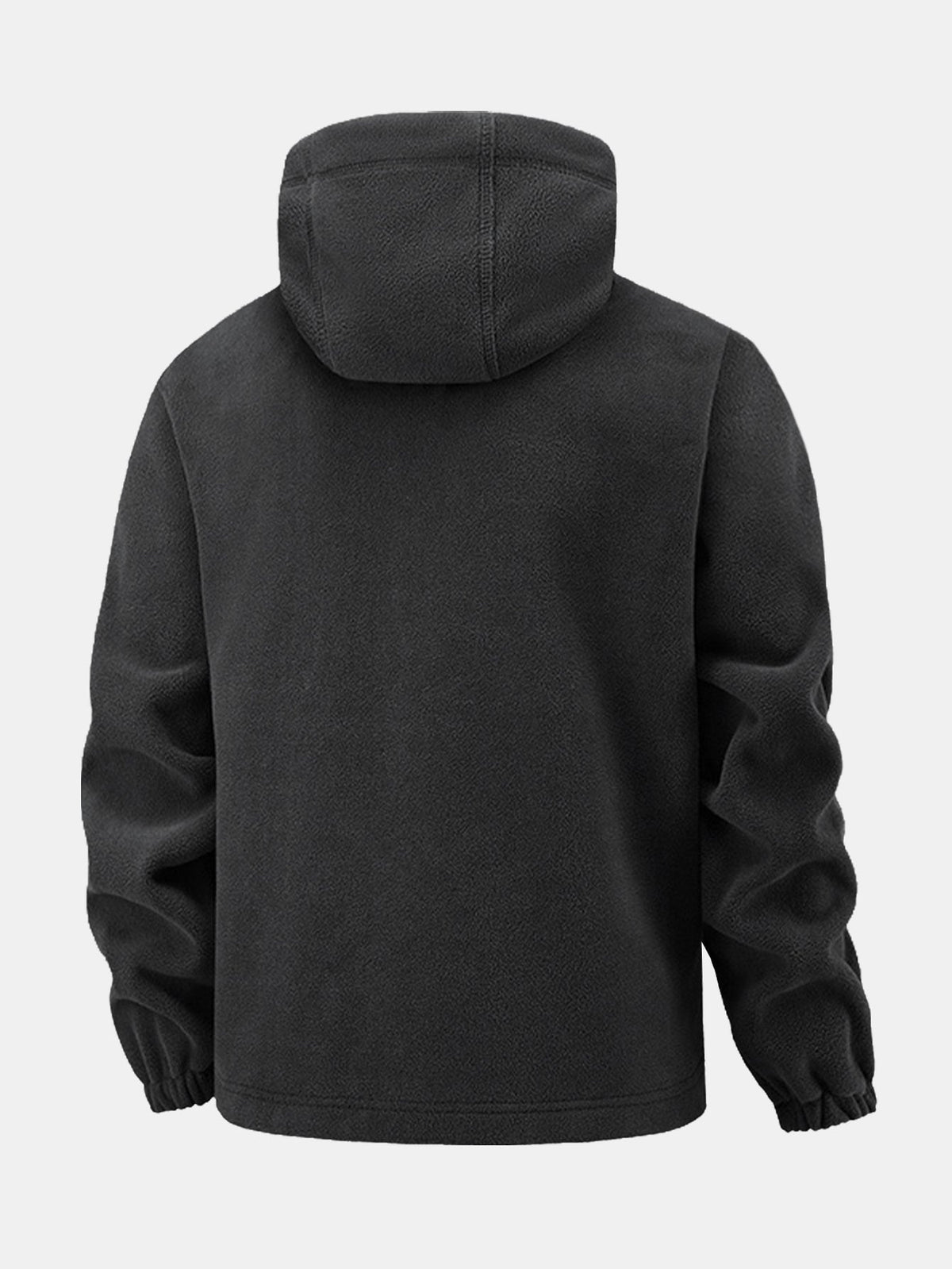Men's Hooded Polar Fleece Jacket – Warm Full Zip Outdoor Layer