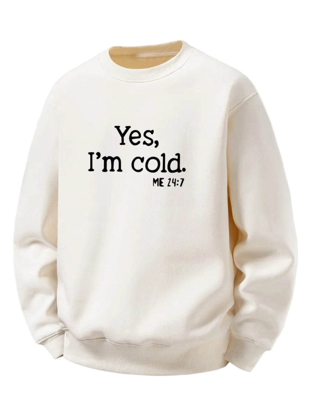 Men's Sherpa Fleece Lined Printed Sweatshirt