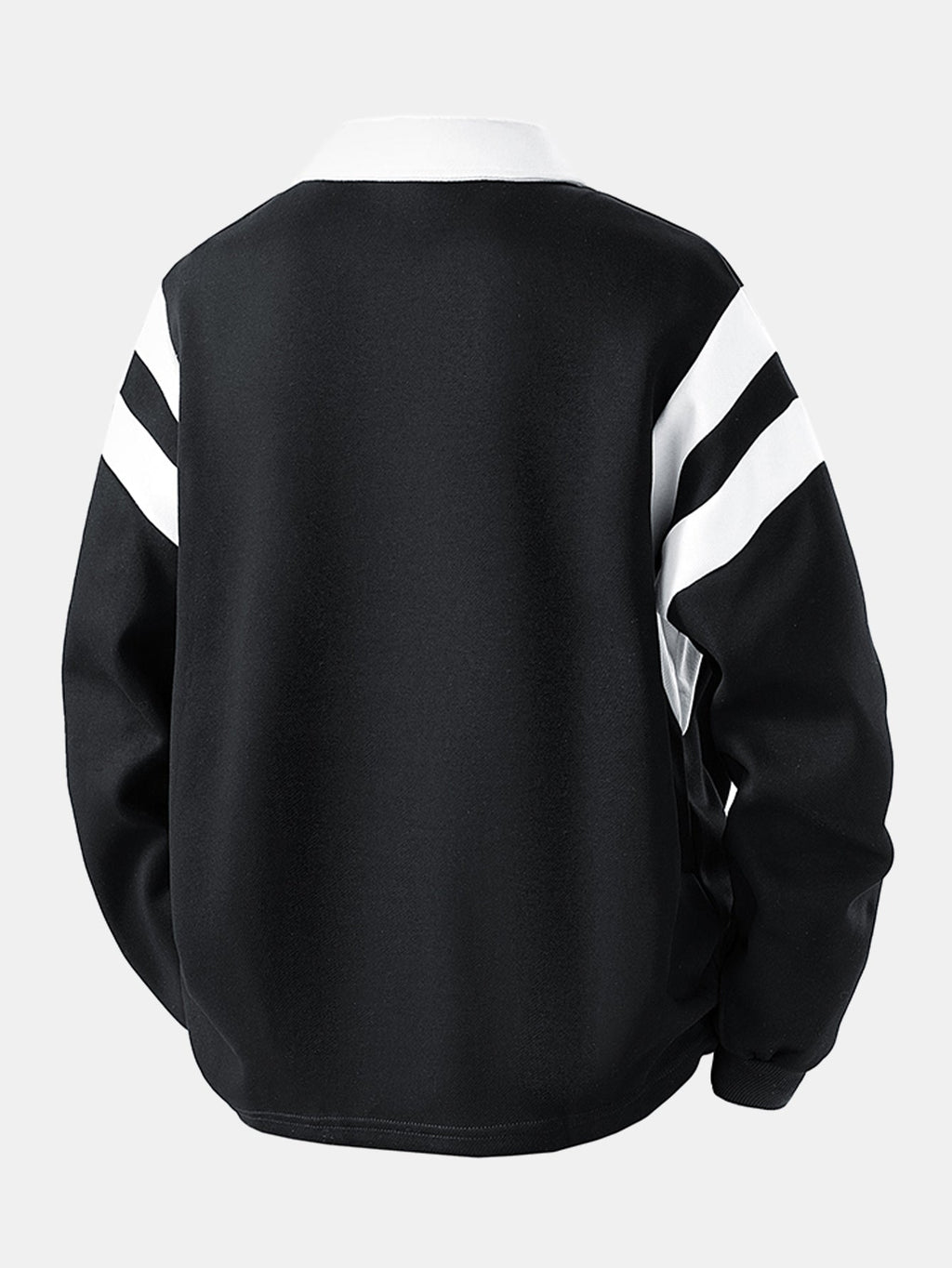 Men's Cotton Blend Quarter-Zip Polo Sweatshirt