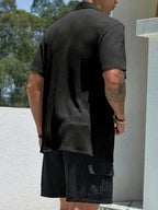 Men's Textured Short Sleeve Shirt