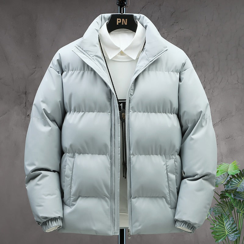 Men's Padded Stand-Collar Winter Jacket – Thick Insulated Outerwear
