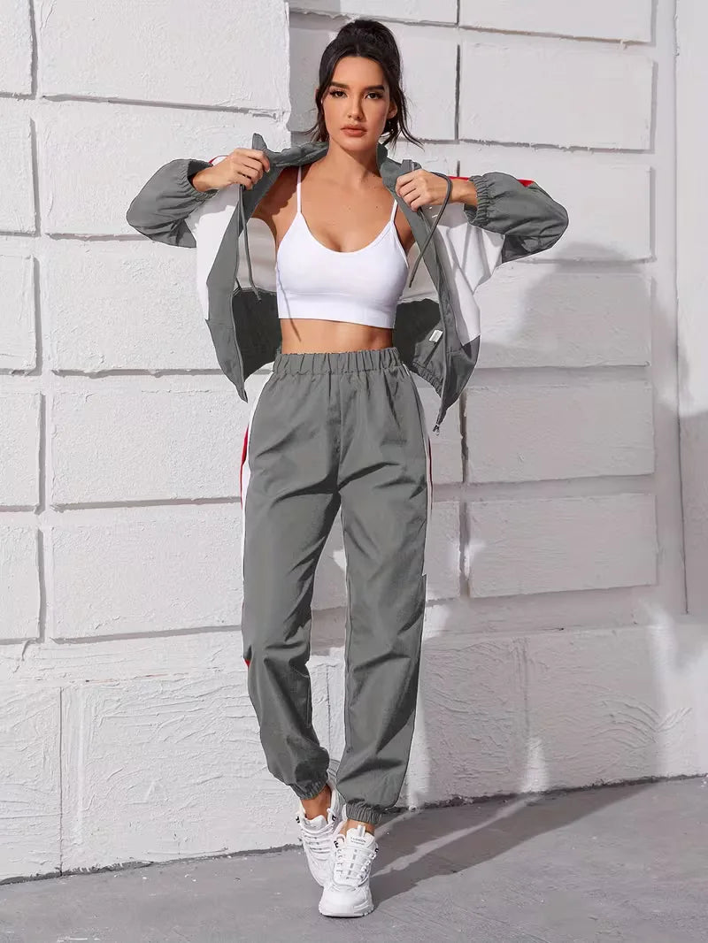 Women's Two-piece Trouser Lounge Set with hood