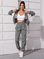 Women's Two-piece Trouser Lounge Set with hood
