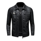 Men's Vintage leather-look Jacket – Durable Comfortable Stylish Classic