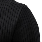 Men's Ribbed Henley Knit Jumper – Button Neck