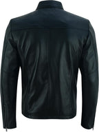 Men's Genuine Lambskin leather-look Racer Jacket