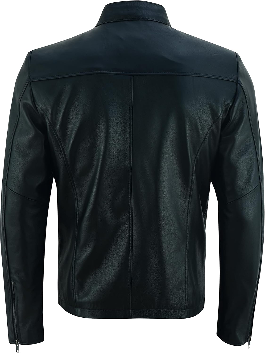 Men's Genuine Lambskin leather-look Racer Jacket