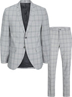 Men's Super-Slim Formal Suit Set – Streamlined Two-Piece Tailoring