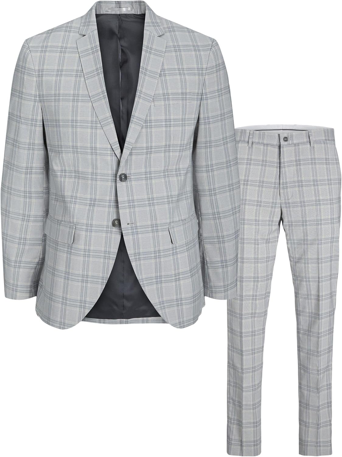 Men's Super-Slim Formal Suit Set – Streamlined Two-Piece Tailoring