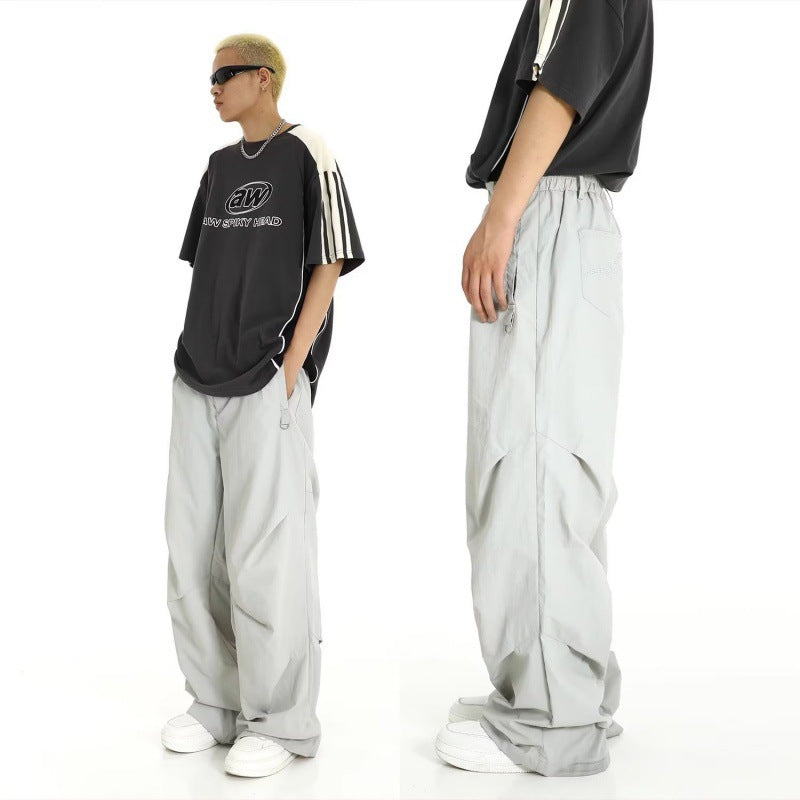 Men's Baggy Work Trousers – Relaxed Carpenter Pants in Black or Grey