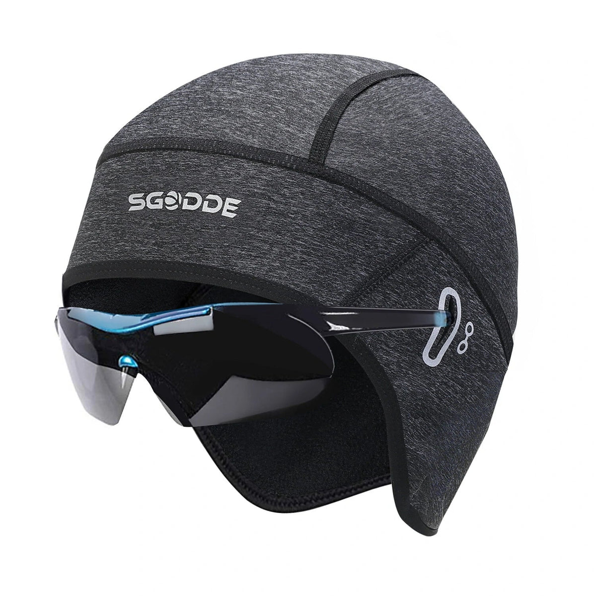 Men's Thermal Fleece Cycling Cap – Windproof Stretch Winter Skull Hat