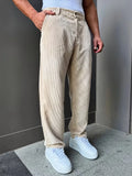 Men's Straight-Leg Corduroy Trousers