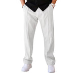 Men's Pleated Wide-Leg Trousers – Lightweight Relaxed Pants