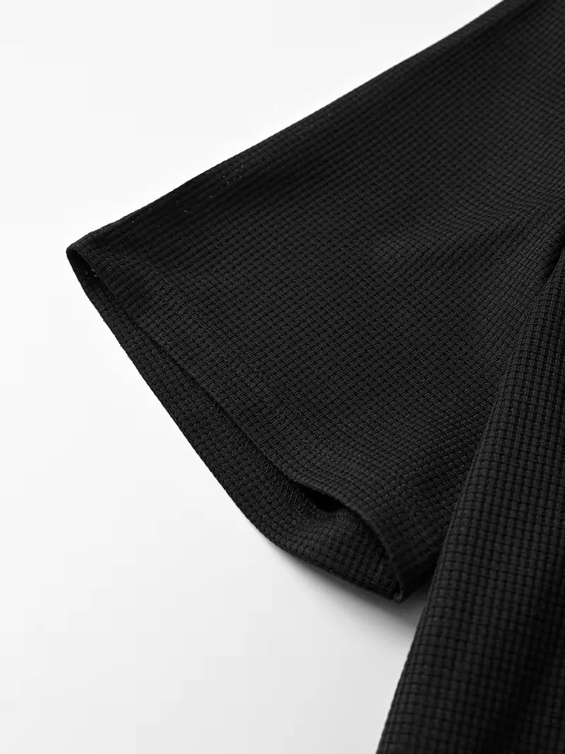 Men's Waffle-Knit Shirt and Trouser Set