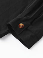 Men's Mandarin Collar Shirt and Trouser Set