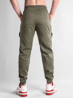 Men's Sherpa-Lined Cotton Jacket and Cargo Jogger Set