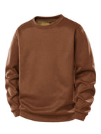 Men's Teddy Fleece-Lined Crew Neck Sweatshirt