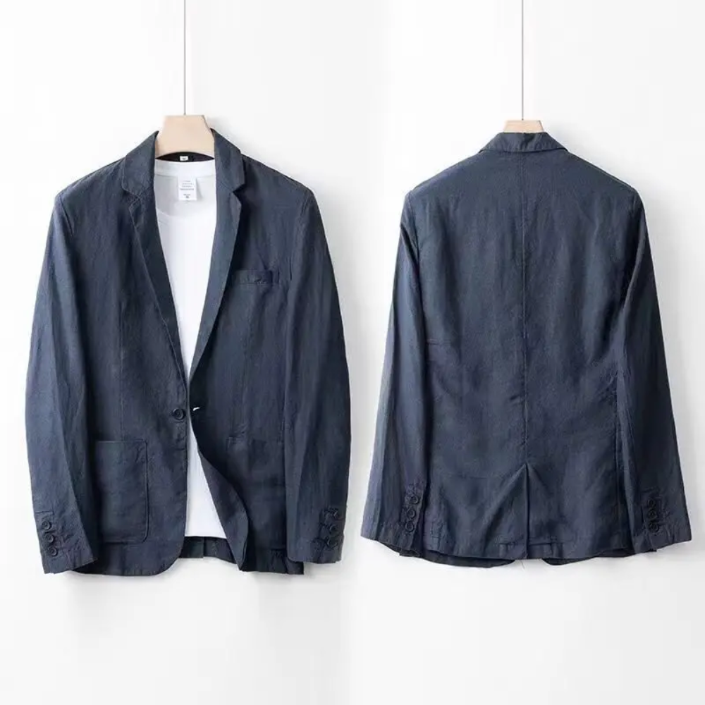 Men's Pure Linen Suit Set – Lightweight Shirt and Trousers