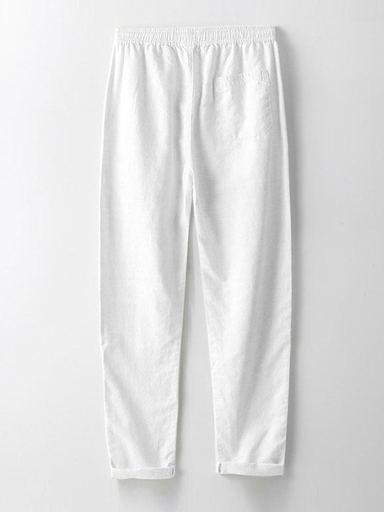 Men's Textured Pocket Shirt Co-Ord – linen-look Blend Straight-Leg Trousers