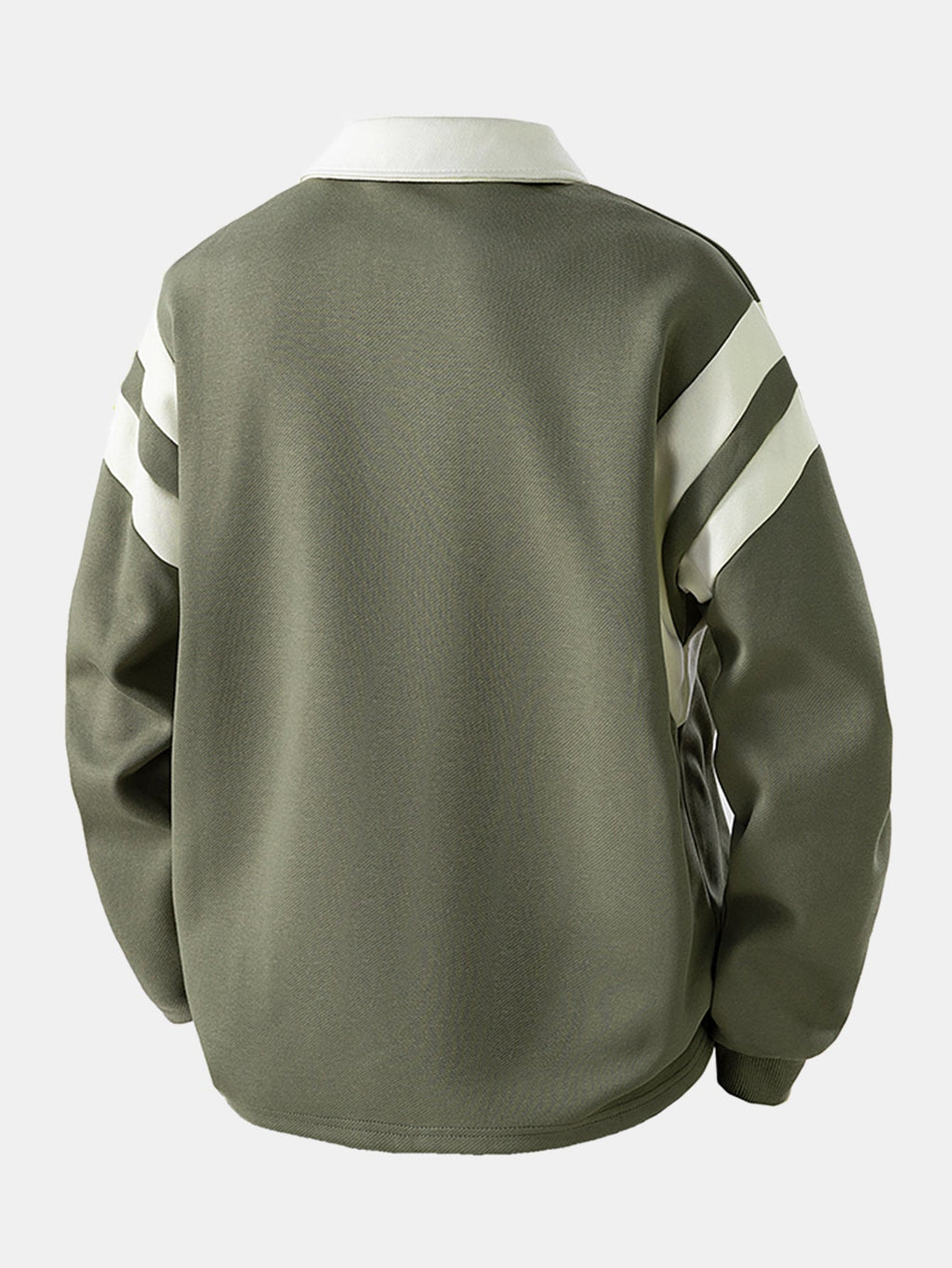 Men's Cotton Blend Quarter-Zip Polo Sweatshirt