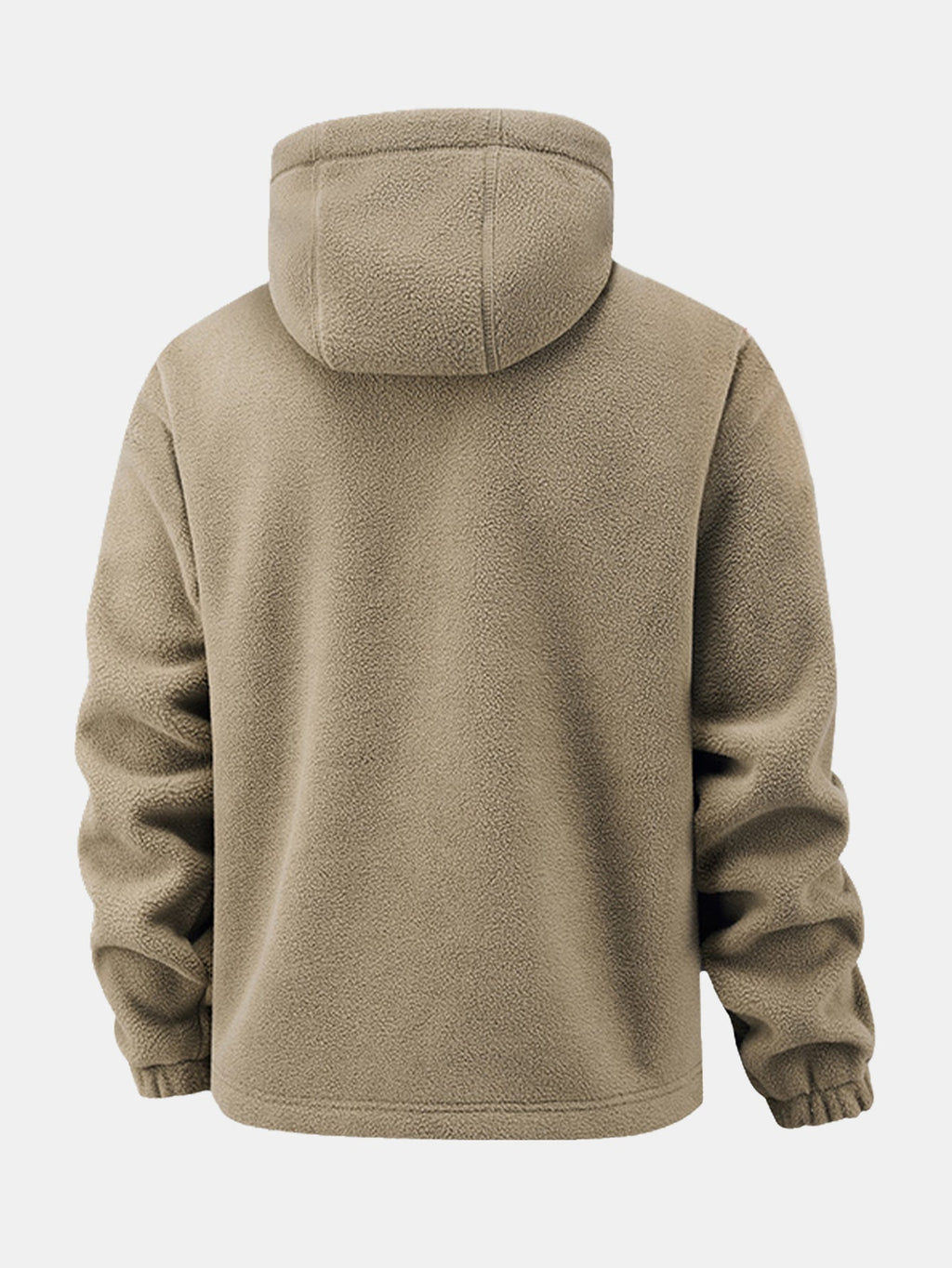 Men's Hooded Polar Fleece Jacket – Warm Full Zip Outdoor Layer