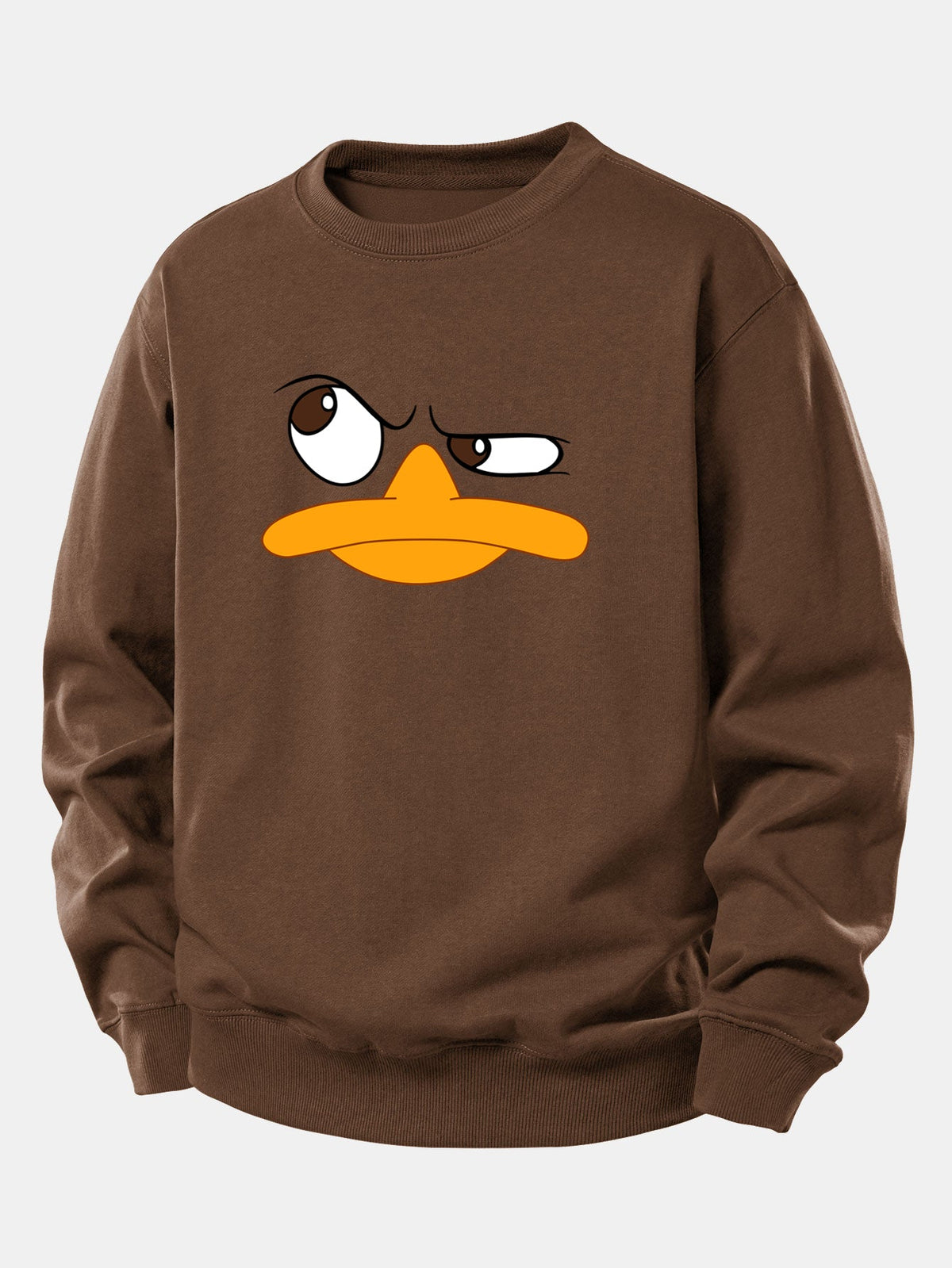 Men's Relaxed Fit Printed Crew Neck Sweatshirt